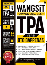 WANGSit (Pawang Soal Sulit) TPA Versi OTO BAPPENAS PASCA SARJANA S2/S3