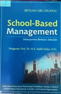 School-Based Management (Manajemen Berbasis Sekolah)