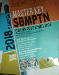 The Master Key of SBMPTN Sains&Teknologi