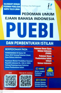 Pedoman Umum Ejaan Bahasa Indonesia PUEBI dan Pembentukan Istilah