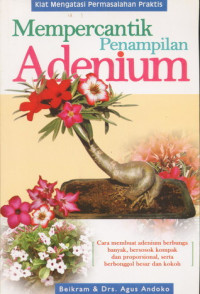 Mempercantik Penamoilan Adenium